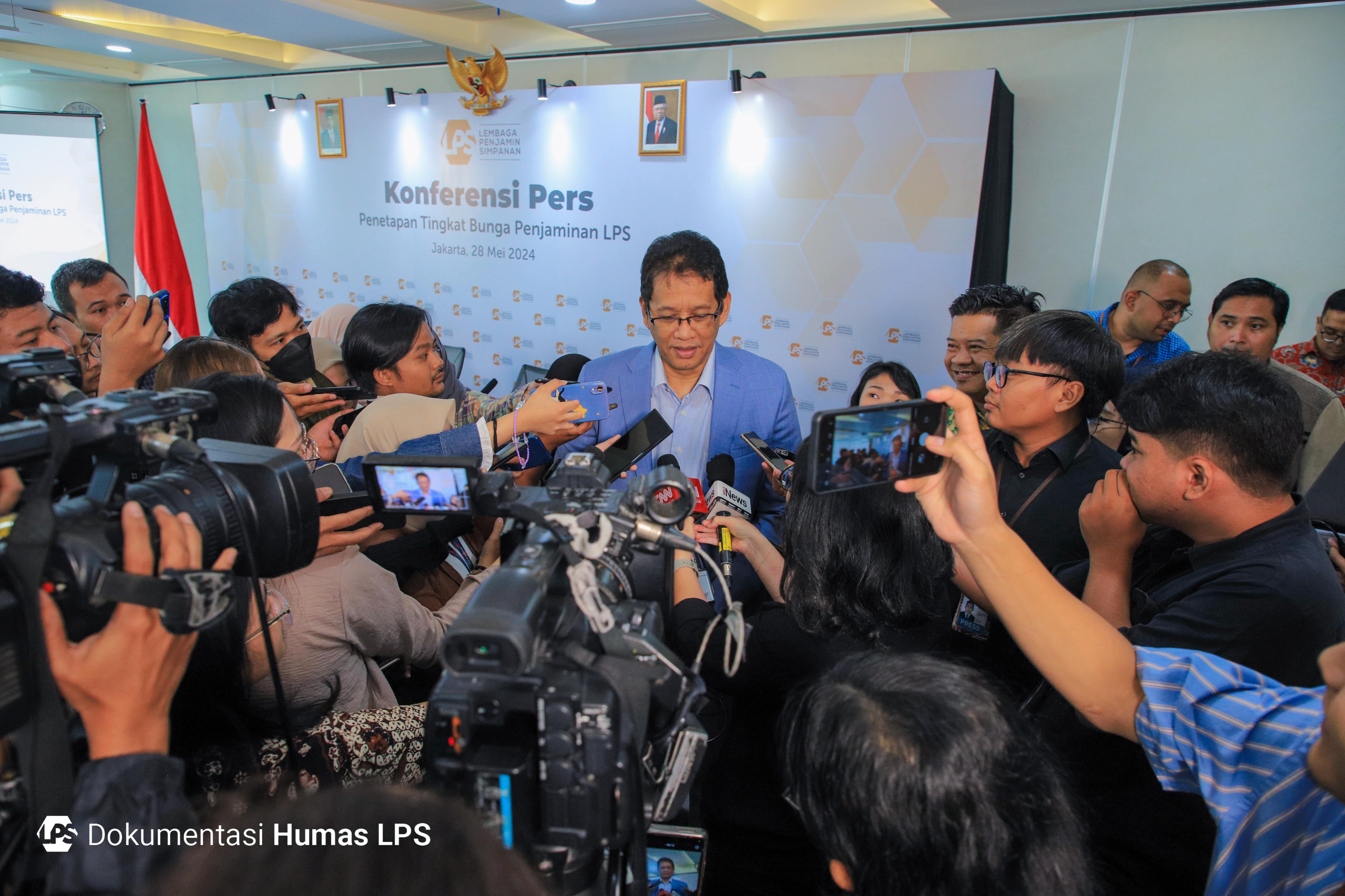 Konferensi pers Lembaga Penjamin Simpanan (LPS)