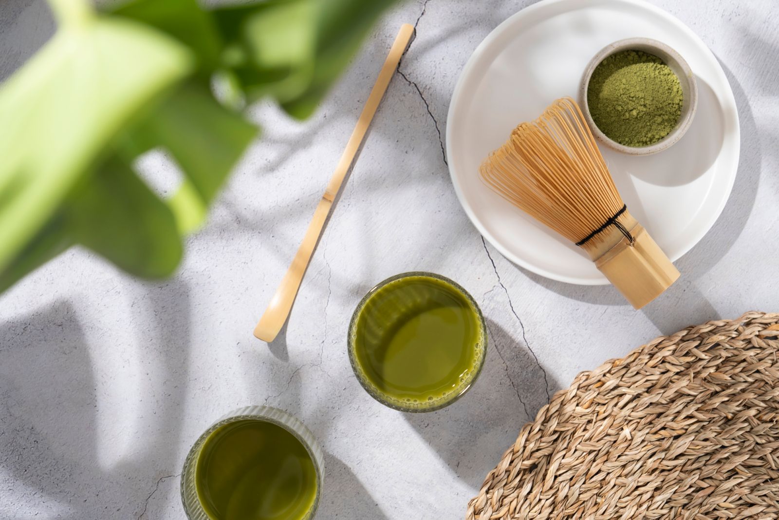 ilustrasi minuman matcha