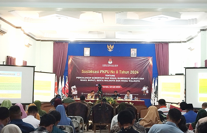 PKPU Nomor 8 tentang Pencalonan mulai disosialisasikan oleh KPU Purworejo pada Kamis (18/7).JIHAN ARON VAHERA/RADAR JOGJA
