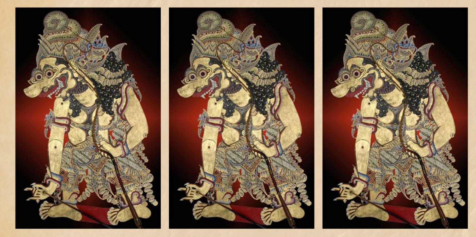 (Gambar wayang Batara Kala, Sumber: Pinterest)