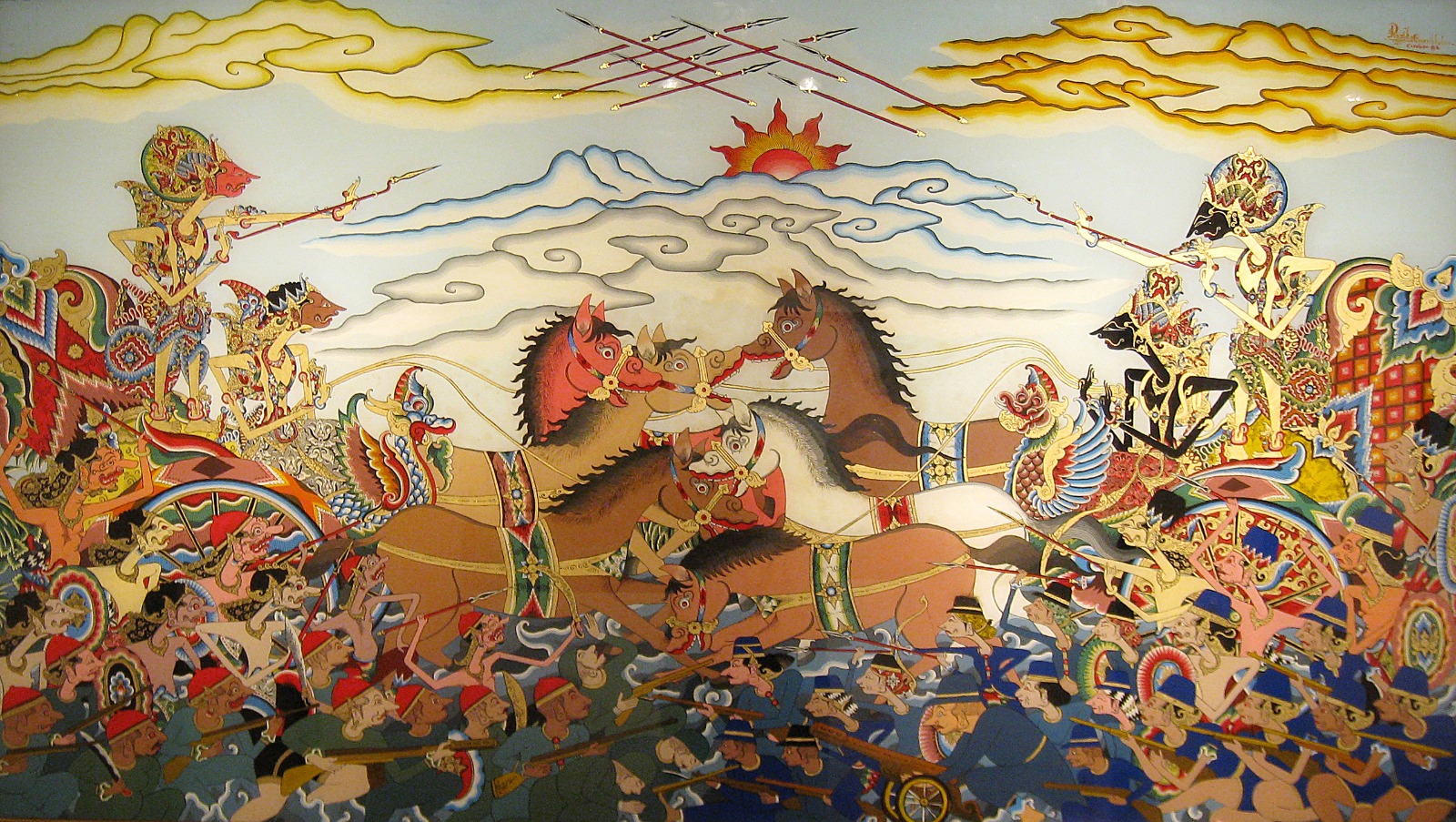 Illustrasi Perang Baratayudha yang Legendaris (Sumber Gambar: Wikipedia)