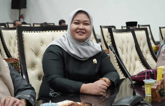 CALON PIMPINAN : Politisi PDIP Fitria Handini mendapat amanah untuk menjadi pimpinan sementara DPRD Kebumen.Dokumentasi Humas DPRD Kebumen