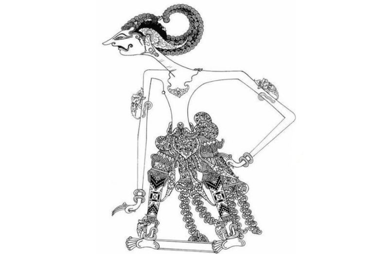 Ilustrasi wayang Wisanggeni.