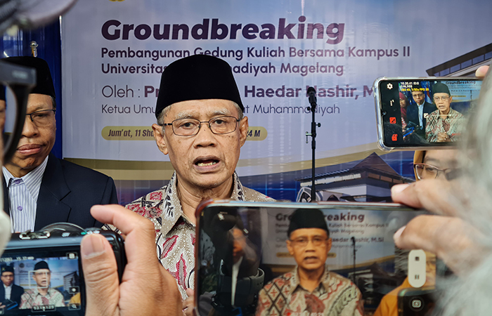 Ketua Umum PP Muhammdiyah Prof Haedar Nashir.NAILA NIHAYAH/RADAR JOGJA