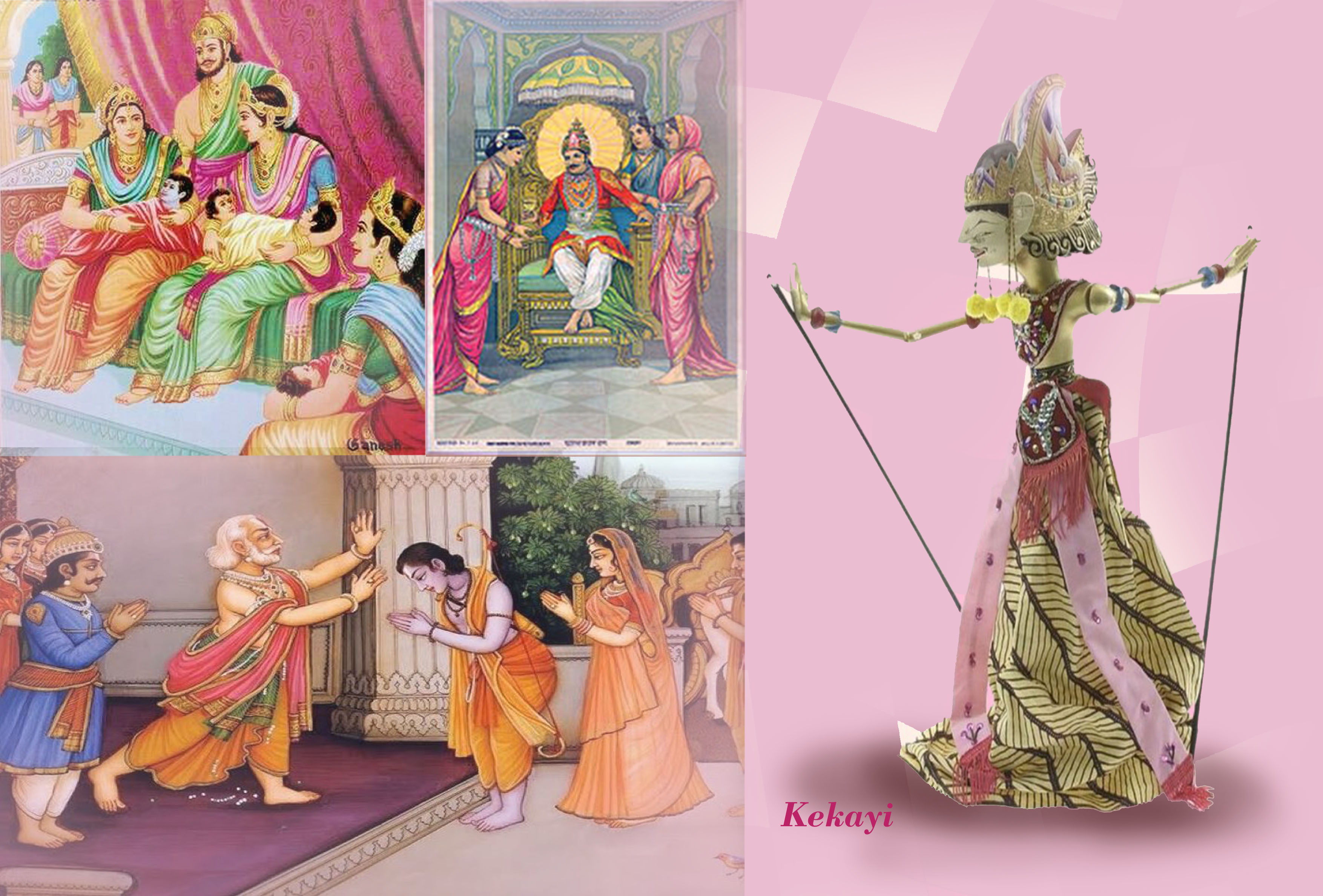 Tokoh Kekayi, dalam wayang golek.