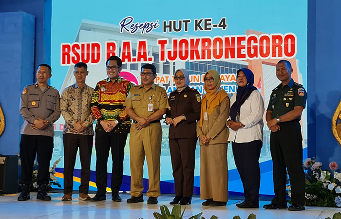 Resepsi HUT ke-4 RSUD RAA Tjokronegoro di halaman RS, Senin (2/9).RSUD Tjokronegoro untuk Radar Jogja