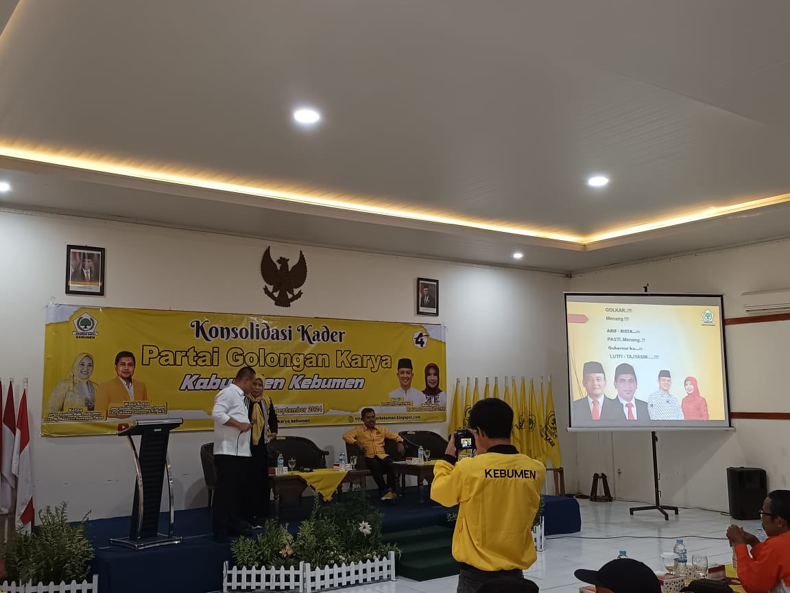 MESIN PARTAI : DPD Partai Golkar Kebumen menggelar konsolidasi kader untuk menghadapi kontestasi Pilkada 2024.