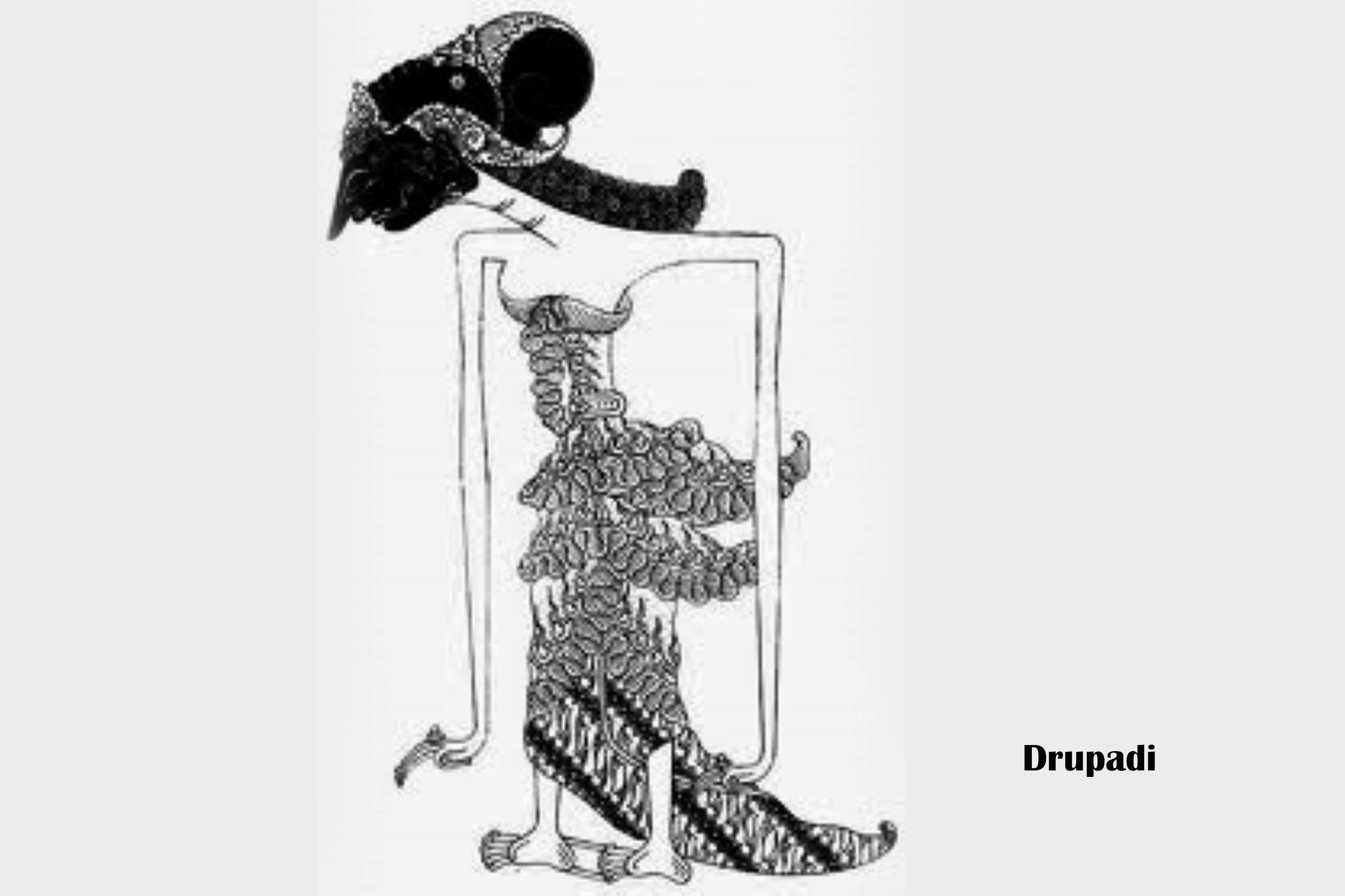 Tokoh wayang Drupadi.