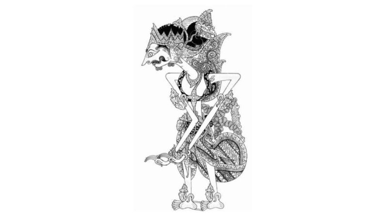 Wayang Arya Ugrasena yang berubah menjadi Prabu Setyajid.