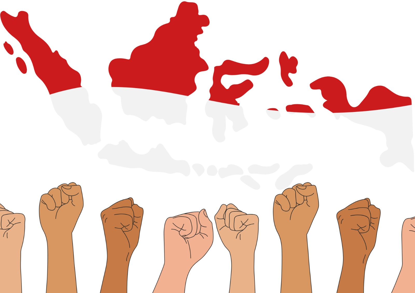 Ilustrasi memperingati hari Sumpah Pemuda.