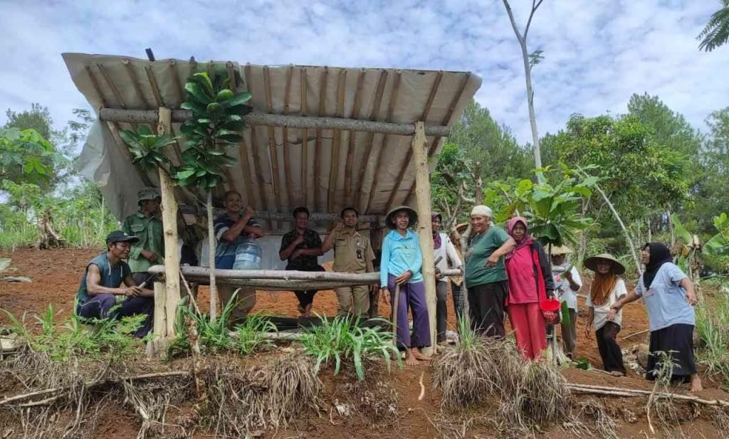 PPL Kecamatan Gebang untuk Radar Jogja  Kelompok Tani Sido Mukti di Desa Prumben, Gebang, Purworejo saat mengolah lahan untuk ditanami padi jenis gogo.