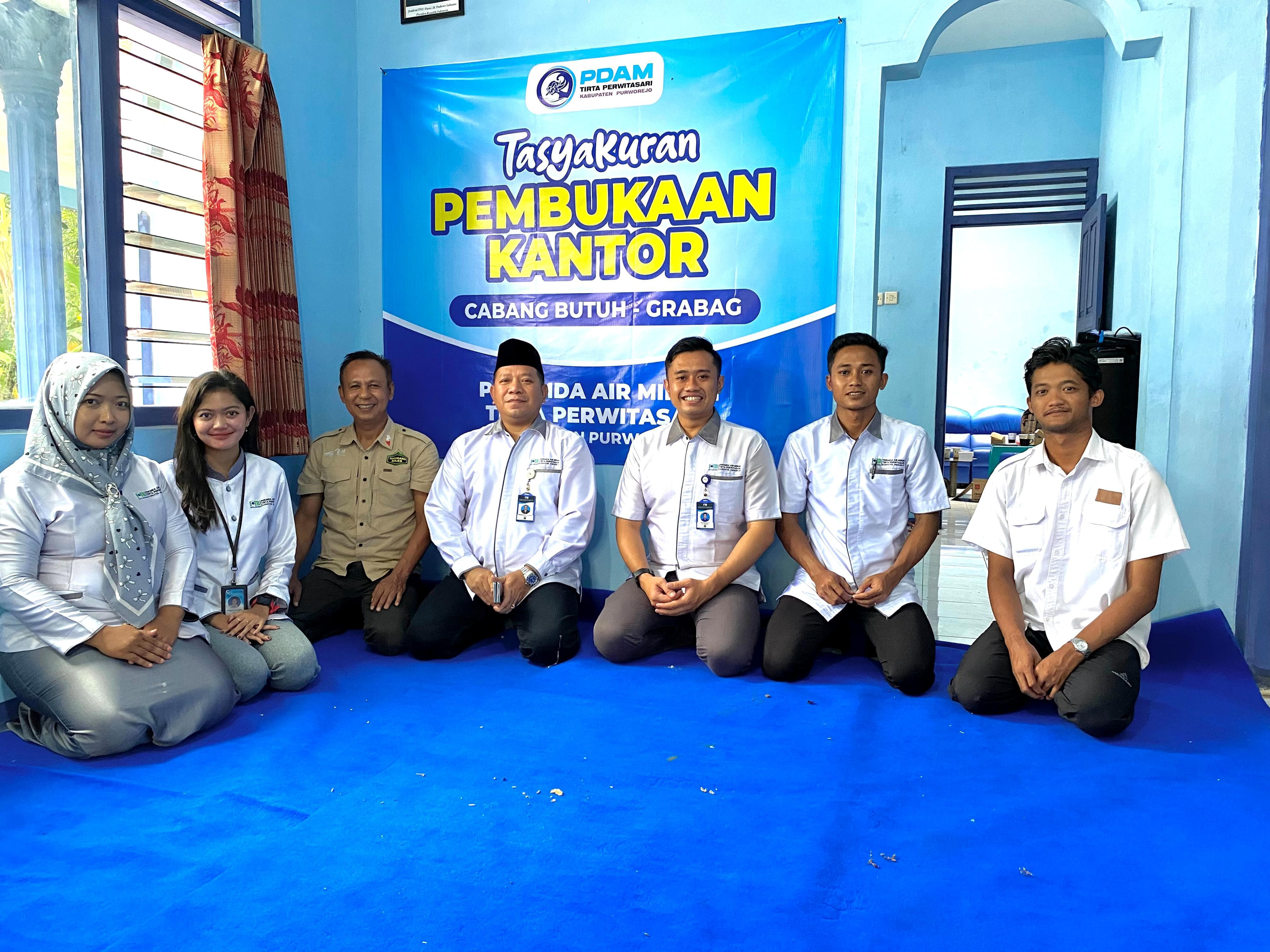PDAM Purworejo resmi memiliki kantor cabang wilayah Butuh-Grabag di Desa Sruwohrejo, Butuh, Purworejo yang resmi dibuka pada Rabu (4/12).&nbsp;
