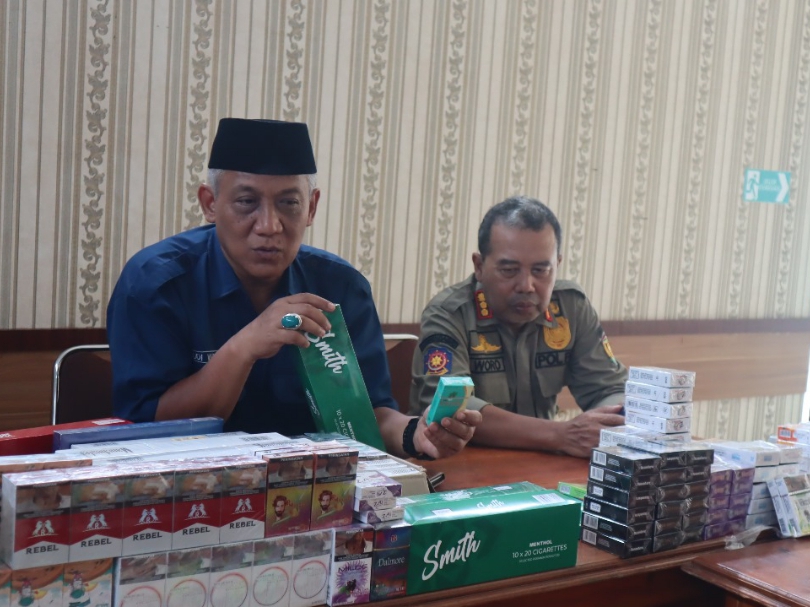 Operasi Gabungan, 12 Ribu Batang Rokok Ilegal Disita Satpol PP Purworejo