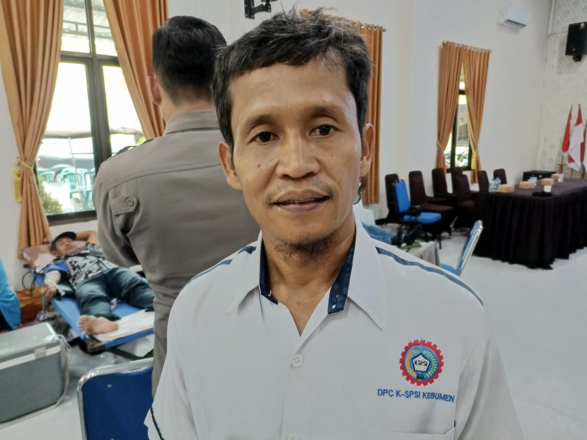 Ketua KSPSI Kebumen Akif Fatwal Amin