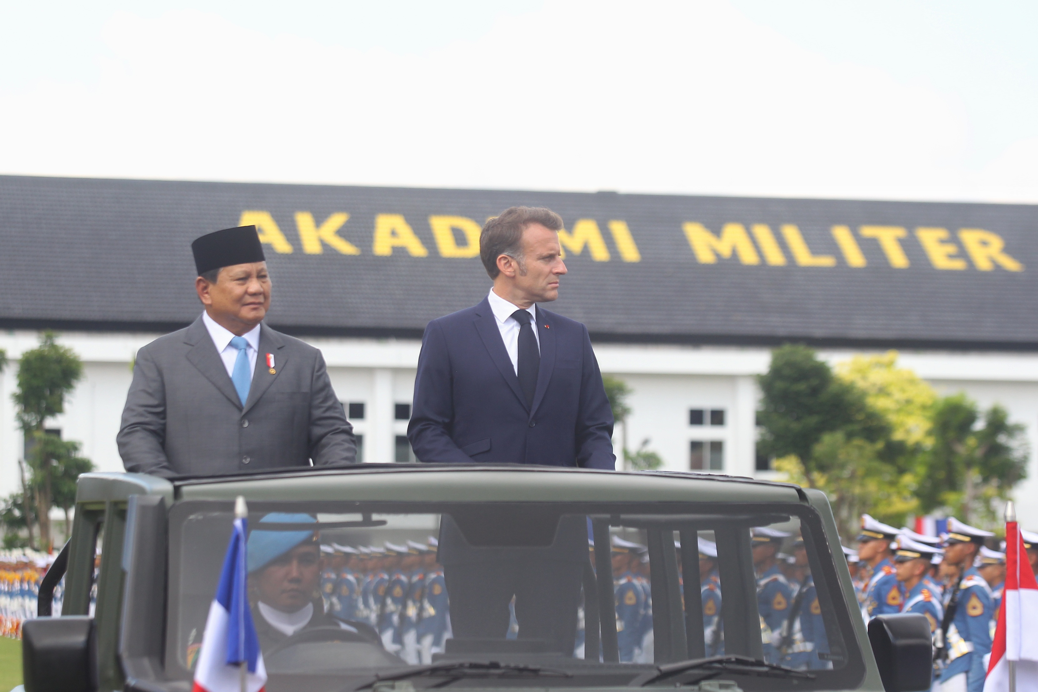 Rombongan Presiden Prabowo dan Presiden Prancis Macron sudah tiba di Akmil Magelang, Kamis (29/5).