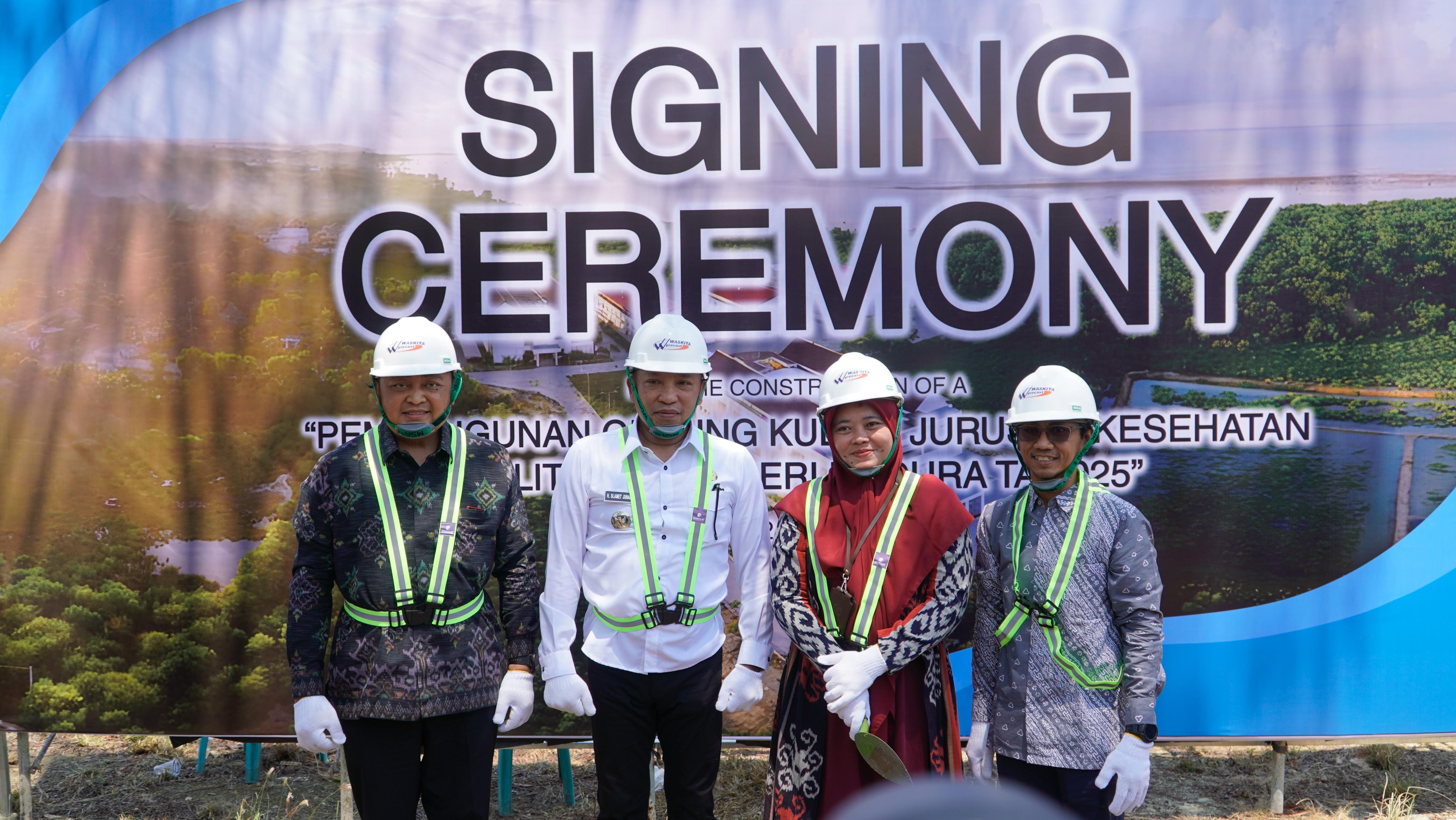 Groundbreaking Gedung Kuliah Jurusan Kesehatan Politeknik Negeri Madura, WSBP Jadi Kontraktor Pelaksana