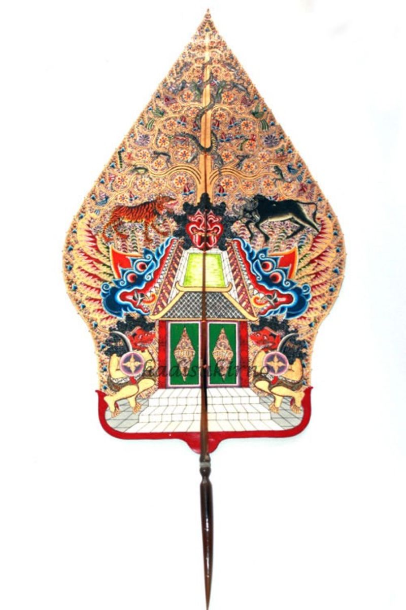 Makna Gunungan Wayang yang digunakan pembuka dan penutup dalam pertunjukan wayang.
