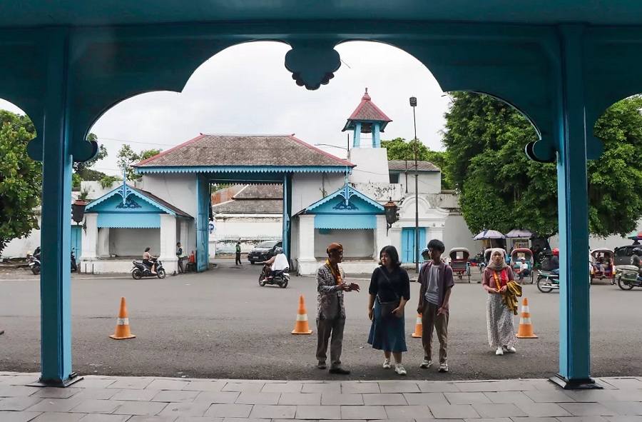 Kawasan Kori Kamandungan Keraton Solo.