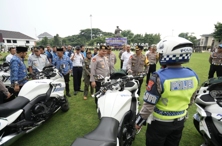 Gelar apel pasukan operasi zebra candi 2025 di Mapolda Jateng.
