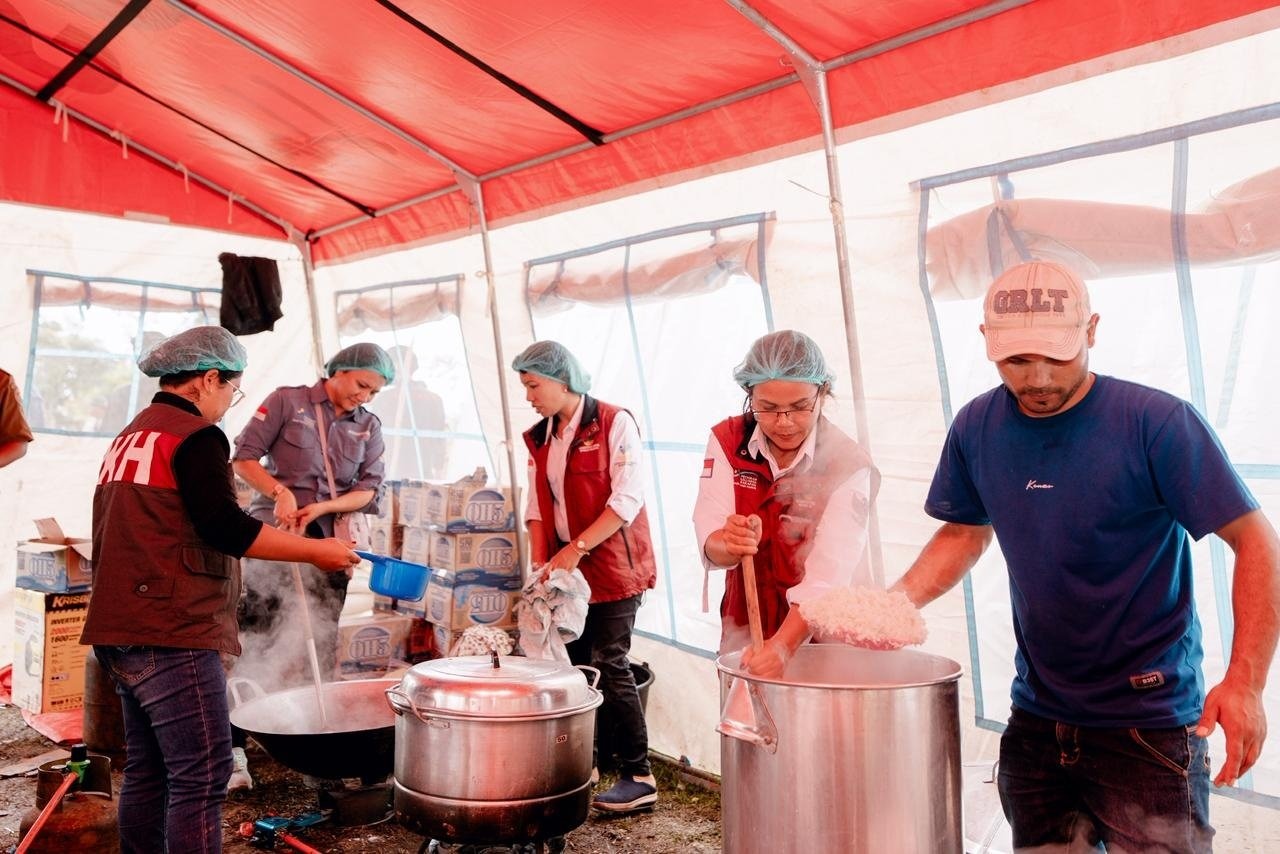 Salah Satu Dapur Umum di Aceh Tamiang