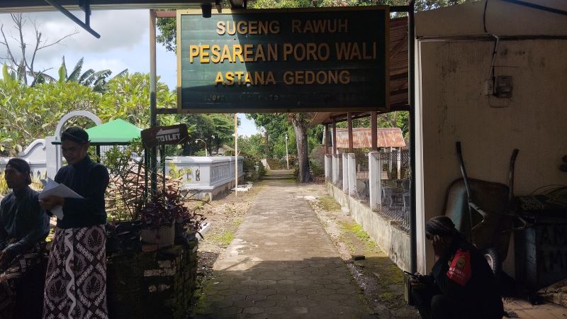 DILINDUNGI: Cungkup Makam KRT Sumodiningrat di Padukuhan Jejeran, Wonokromo, Pleret Minggu (28/12).