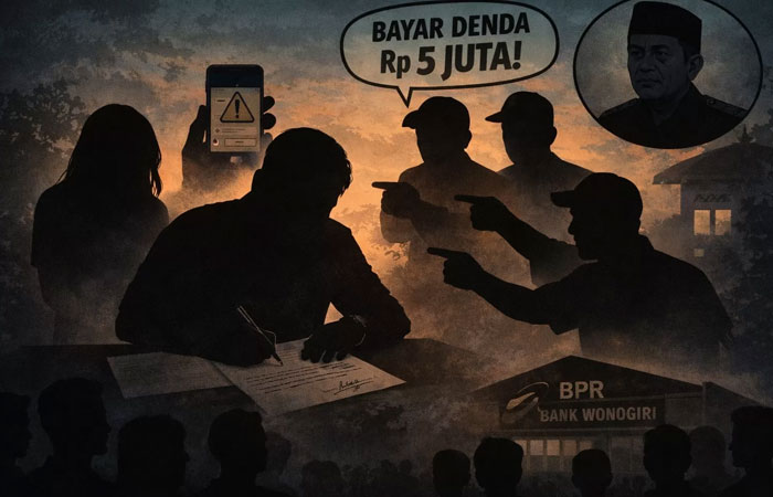 Generated AI, Viral isu Direktur BPR Wonogiri digerebek warga. Hasyim buka suara, bantah tuduhan asusila, bupati minta sanksi ditindaklanjuti.