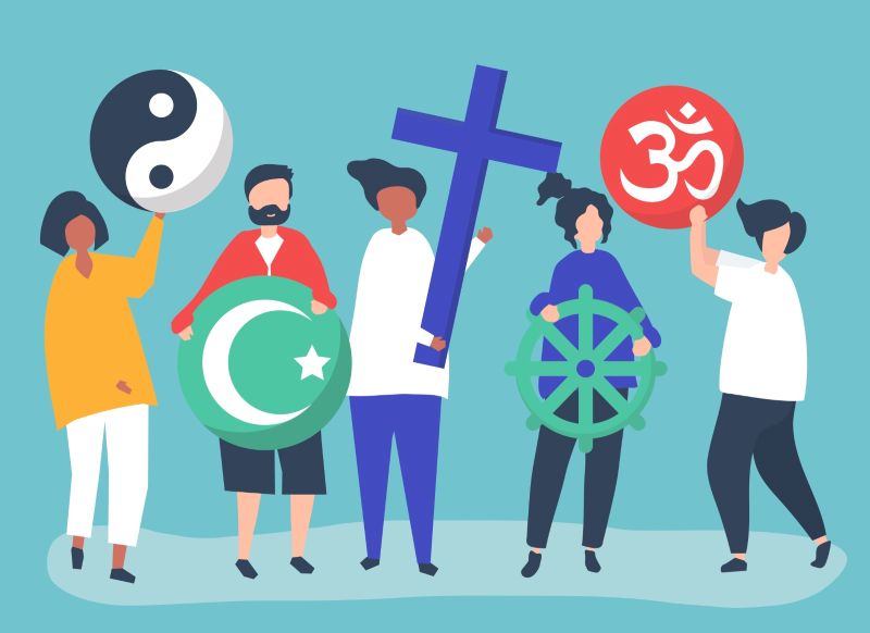 Ilustrasi toleransi menghargai perbedaan.