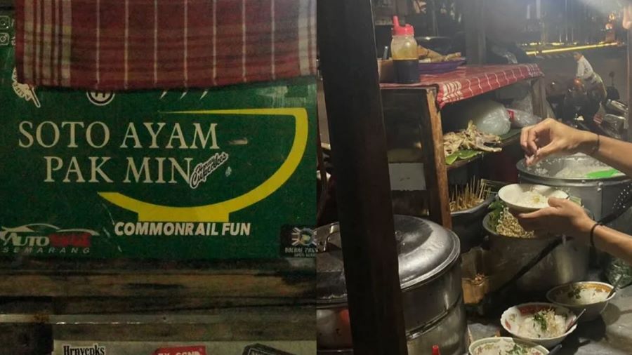 Soto Ayam Pak Min atau Soto Yesus, Kuliner Malam di Semarang - Instagram / @dipojournal