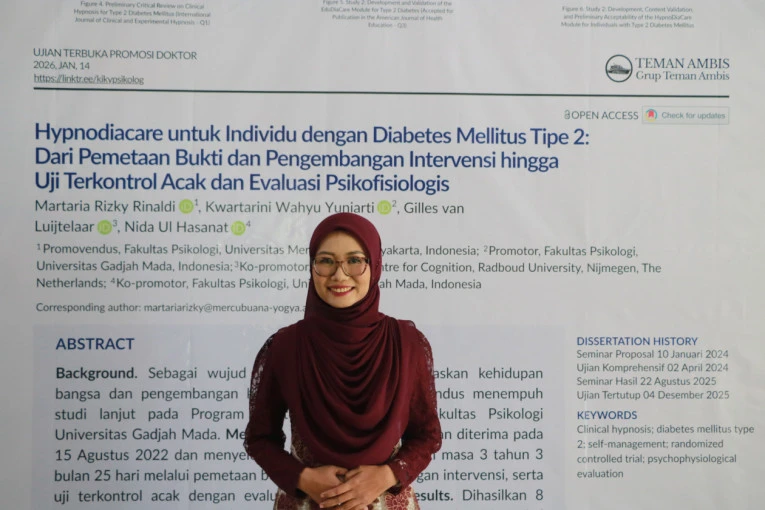 Martaria Rizky Rinaldi, S.Psi., M.Psi., Psikolog, mahasiswa program doktoral Fakultas Psikologi UGM