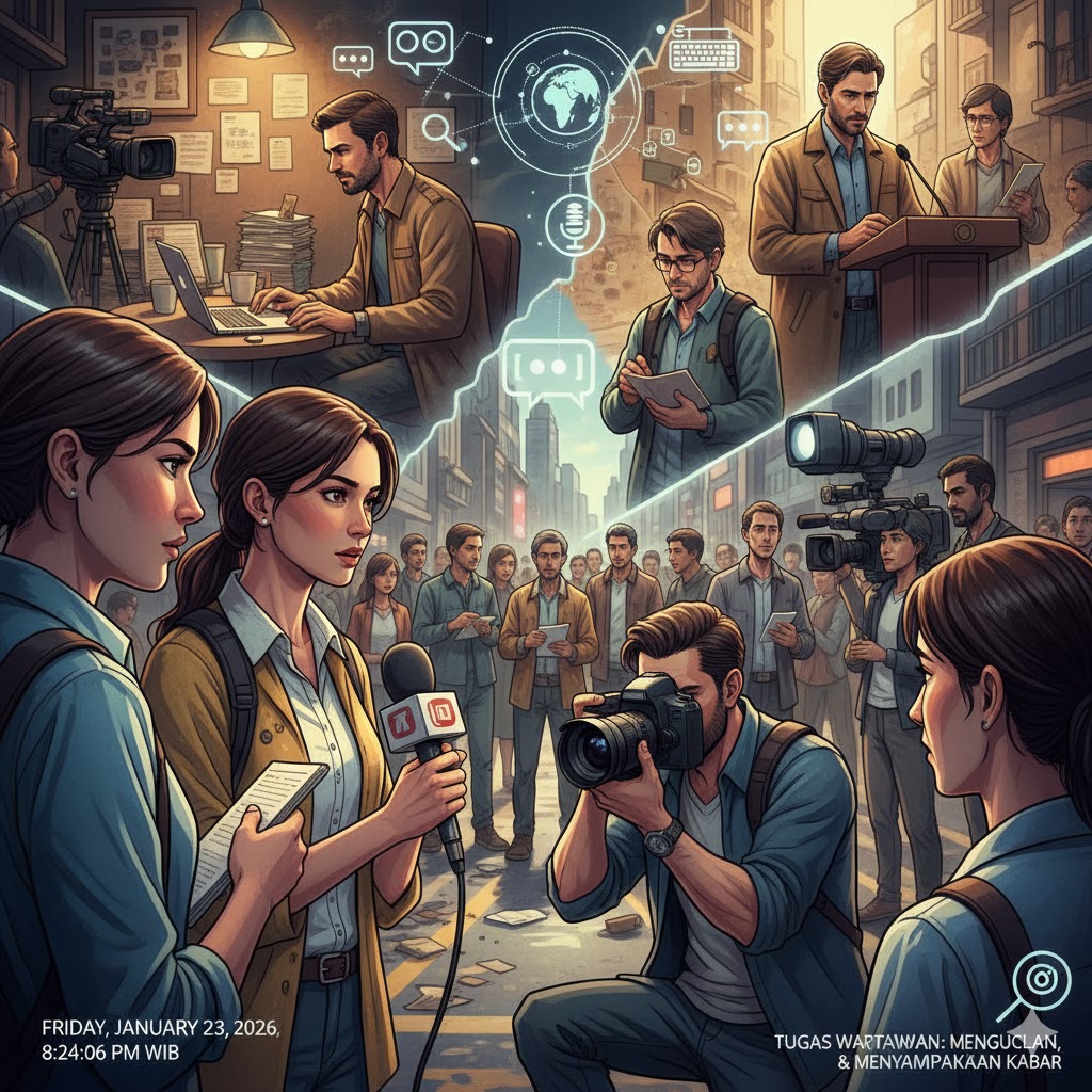 ilustrasi AI tugas wartawan
