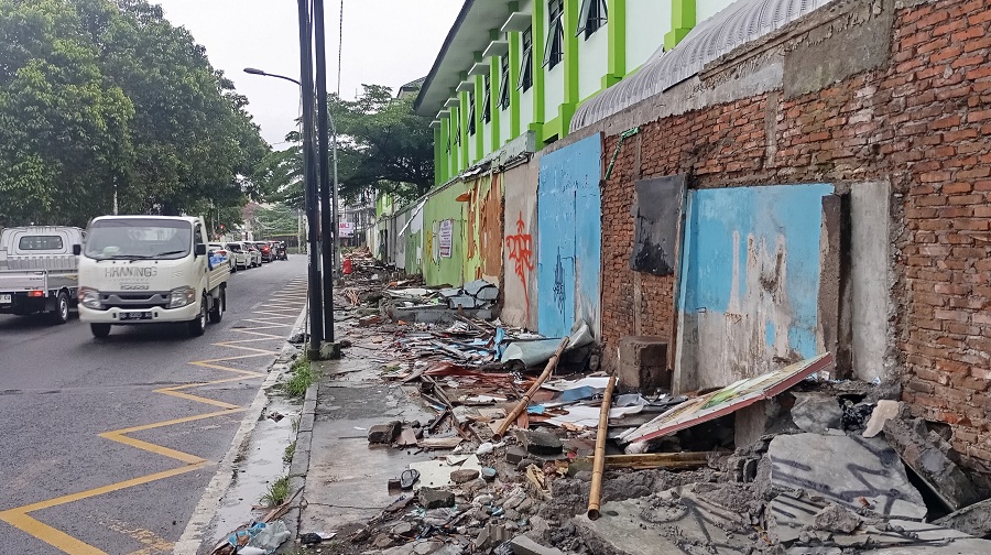 ROMBAK : Suasana di Jalan Dr Sardjito, Terban, Kota Jogja pada Kamis (29/1/2026). 