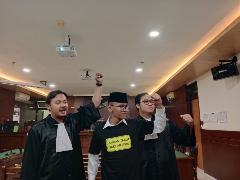 BELUM BERAKHIR: Sidang Perdana Arie Putra Veriasa yang digelar di Pengadilan Negeri Sleman Selasa (3/2) harus ditunda.