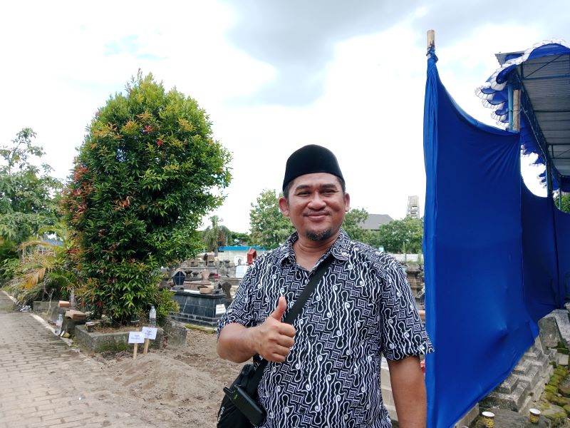 Ketua Tim Pelaksana Pemindahan Makam Al Iswat Semarang Joko Yudho