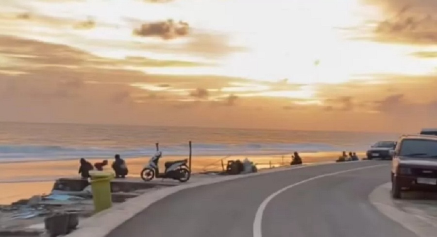 Keindahan Senja di Pantai Sepanjang Gunungkidul (tiktok/@Scorpiogirl04)