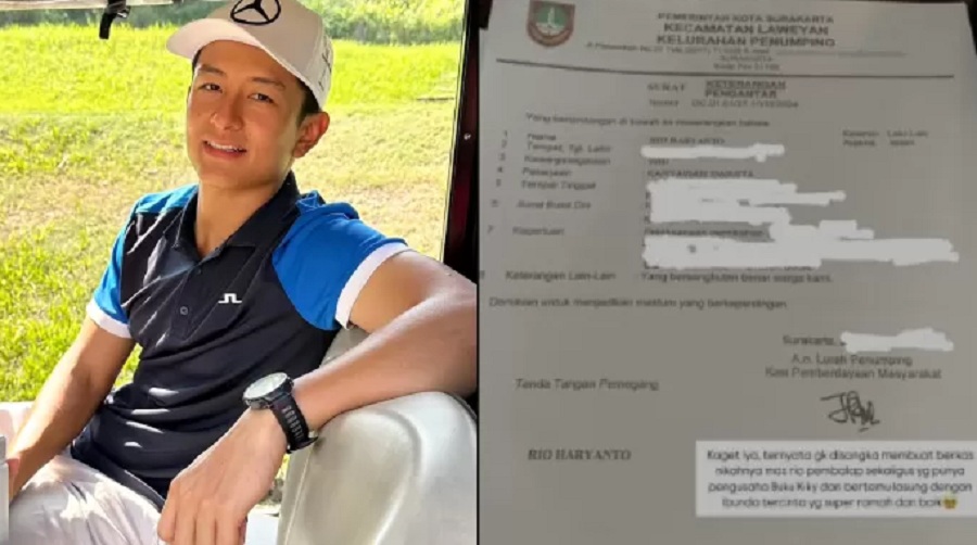 Unggahan pegawai Pemkot Solo yang "membocorkan" data pribadi Rio Haryanto.