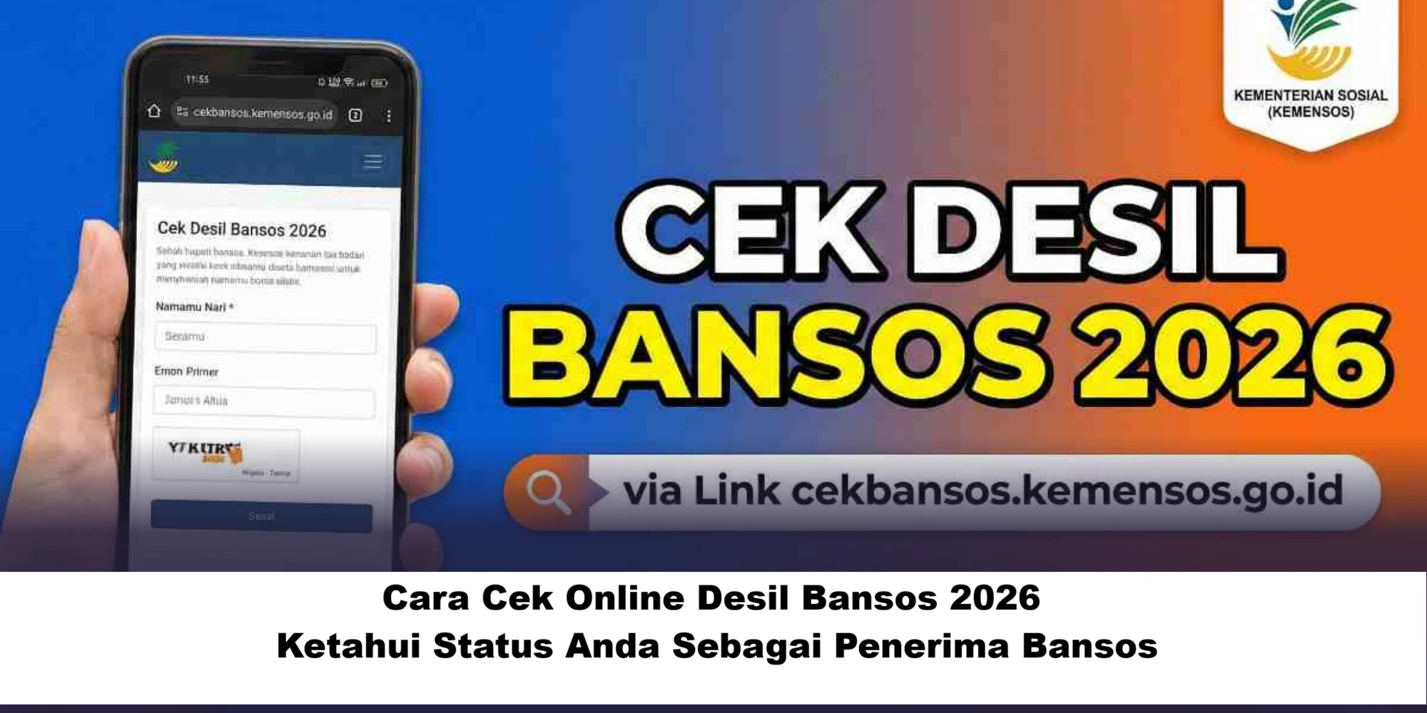 cek online desil bansos kemensos