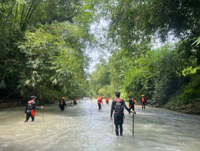 UPAYA MAKSIMAL: Tim SAR gabungan resmi munutup operasi pencarian lansia asal Desa Kalimeneng, Kecamatan Kemiri yang dilaporkan hilang selama sepekan terakhir.  