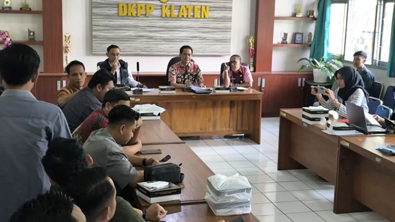 IPPK saat melakukan audensi di Kantor Dinas Ketahanan Pangan dan Pertanian (DKPP) Klaten beberapa waktu lalu.
