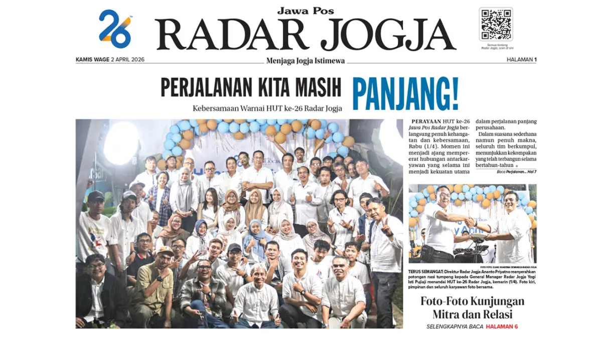 Jawa Pos - Radar Jogja, Edisi Cetak: Kamis 2 April 2026