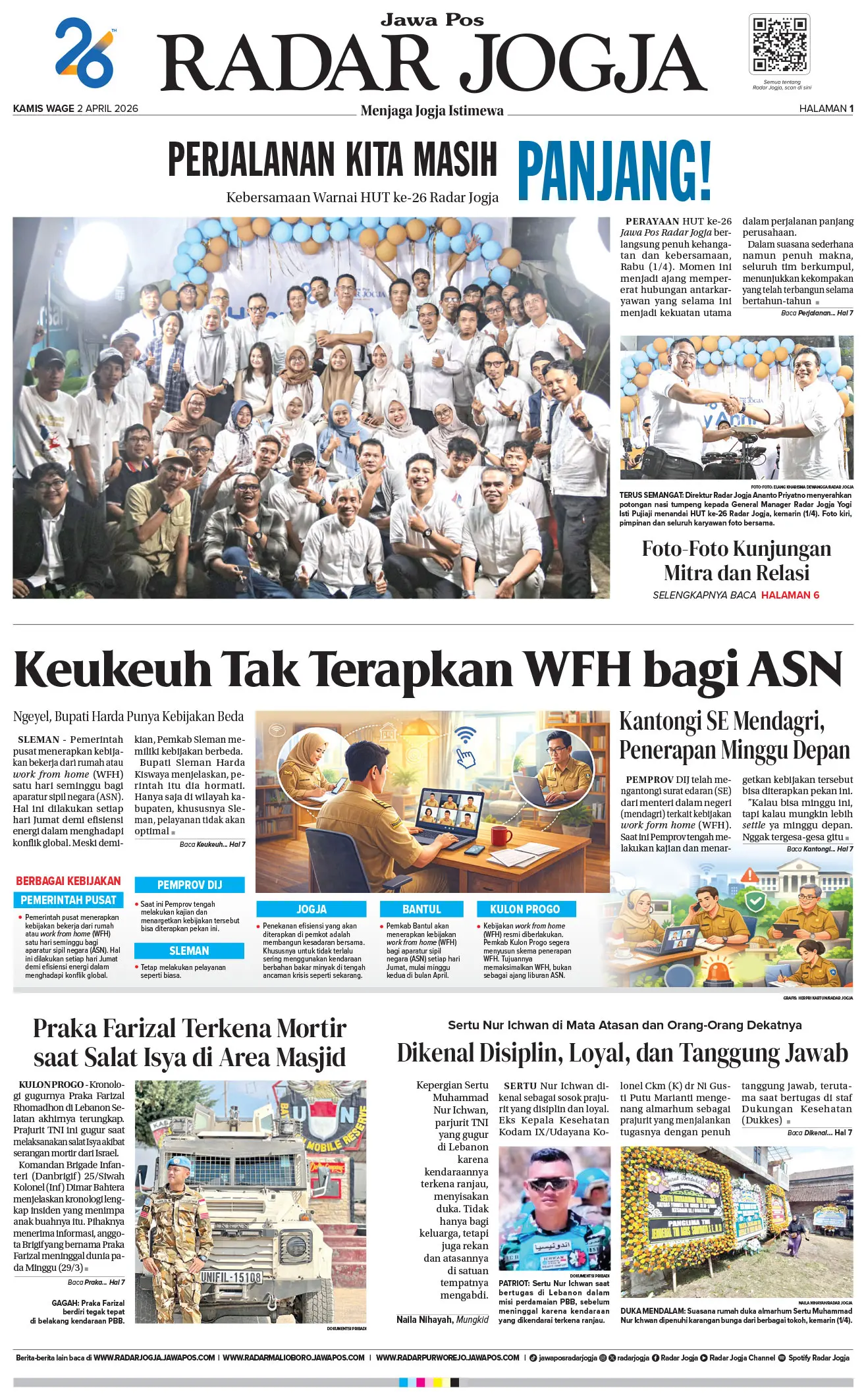 Jawa Pos - Radar Jogja, Edisi Cetak: Kamis 2 April 2026