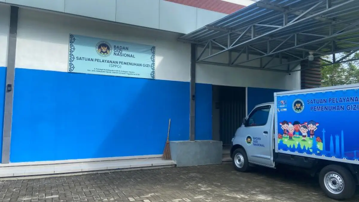 SPPG Patalan 2 yang mendistribusikan makanan ke SMPN 3 Jetis ditutup sementara. (Cintia Yuliani/Radar Purworejo)