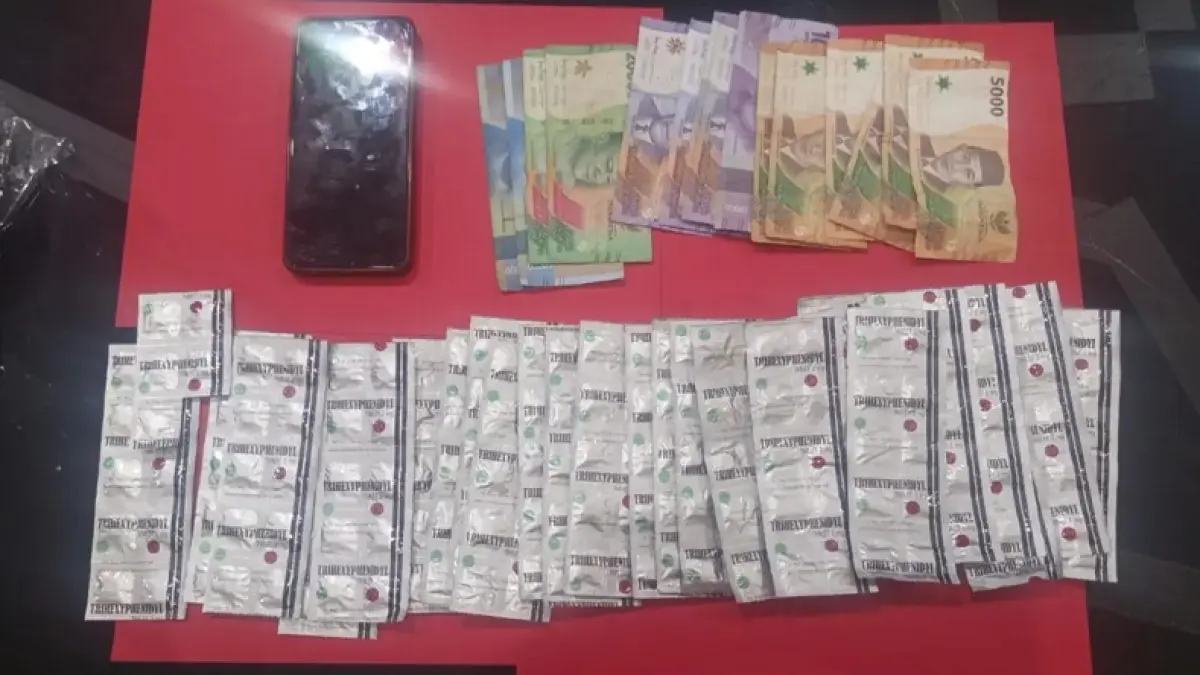 Obat keras daftar G jenis trihexyphenidyl yang disita Satres Narkoba Polres Karanganyar, Sabtu (18/4/2026) dini hari. Rudi Hartono/Radar Solo


&nbsp;