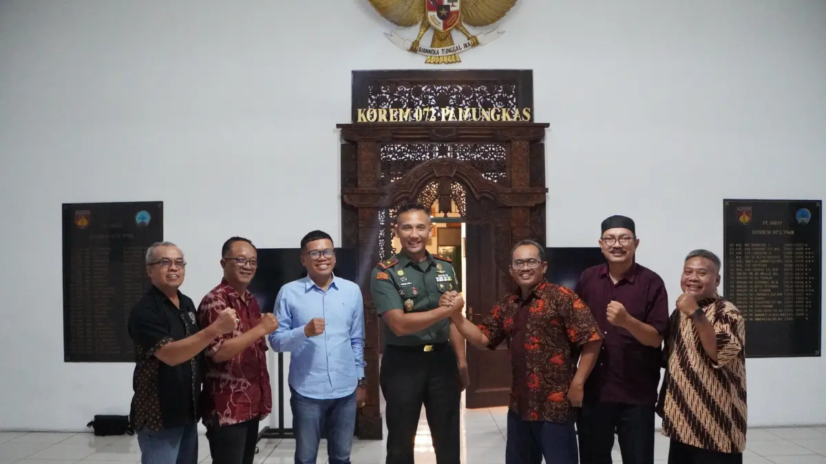 Bangun Komunikasi Dua Arah, Jajaran PWI DIY Temui Danrem 072/Pamungkas