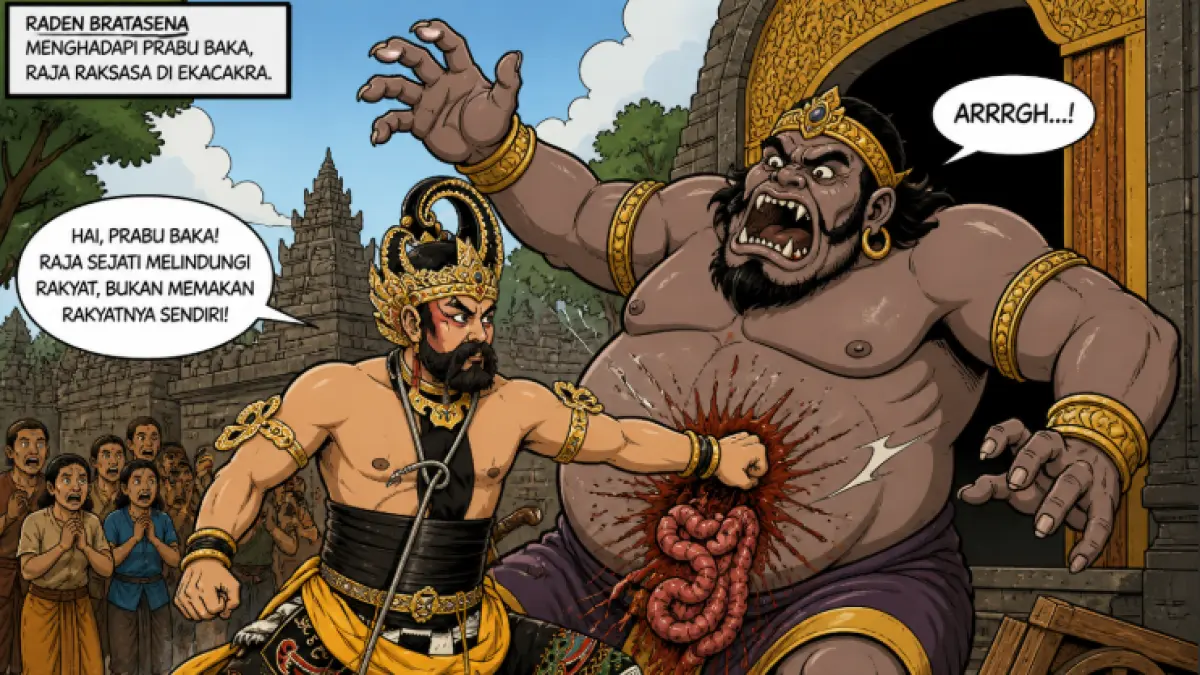 Bima vs prabu baka