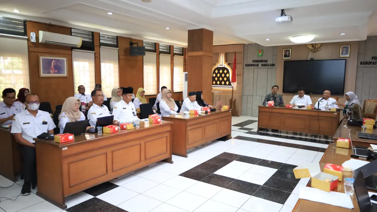 Bupati Magelang bersama pengelola CDSUI mematangkan rencana implementasi program di Kantor Bupati Magelang, Rabu (6/5)