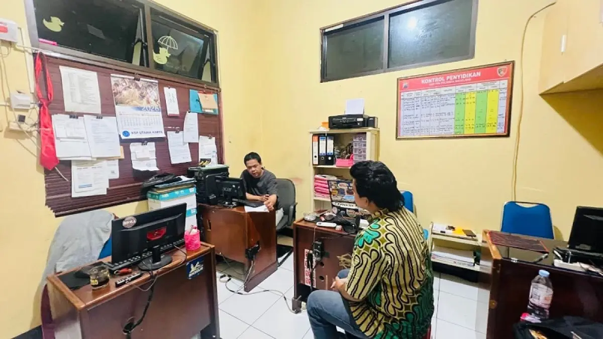 INTEROGASI: Polisi menangkap pelaku begal pantat di wilayah Mertoyudan usai videonya viral. Dok: Humas Polresta Magelang
