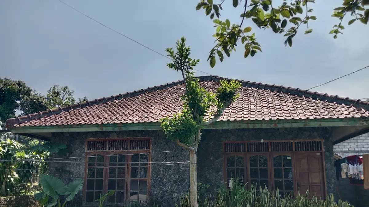 Rumah di Pakem Sleman tempat ditemukannya sebelas bayi. Delima&nbsp;Purnamasari/Radar Jogja