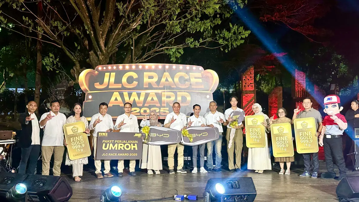 JNE Gelar JLC Race Award 2025 di Hutan Kota Plataran, Manjakan 1 Juta Member Loyal

