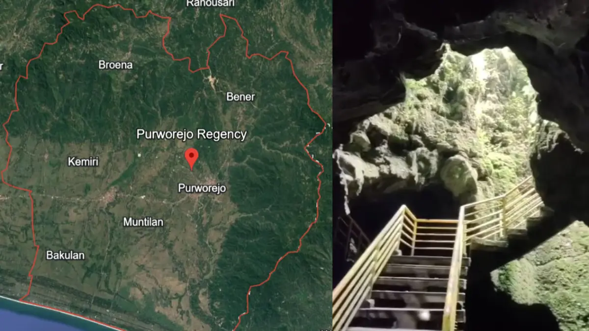 Obyek wisata menarik yang patut dijelajahi di Kabupaten Purworejo. (Kolase Google Earth dan TikTok Wisata Purworejo)