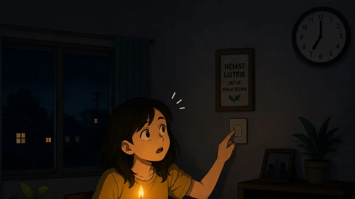 Ilustrasi mati lampu (CHATGPT)
